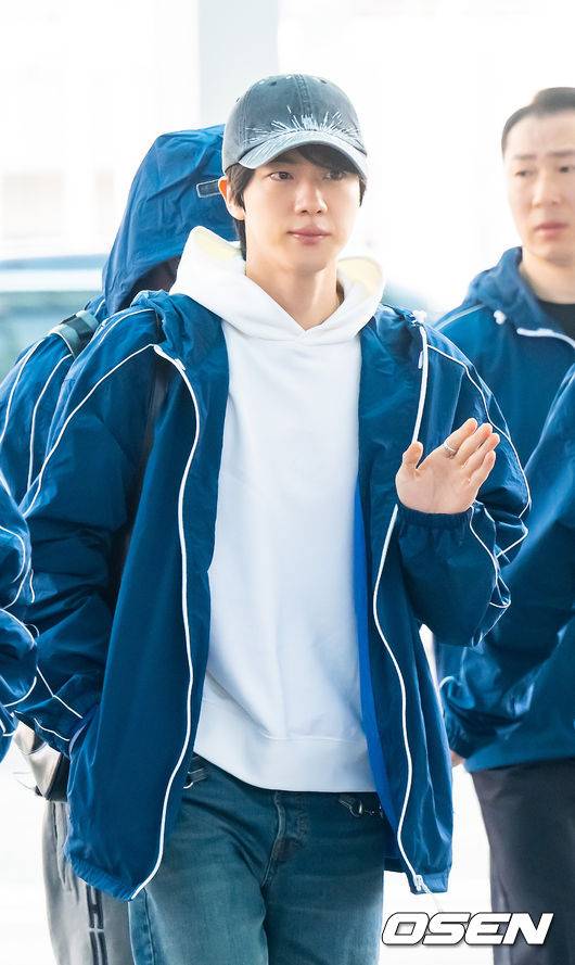 진, 잘 다녀 올게요 (사진=박준형 기자)