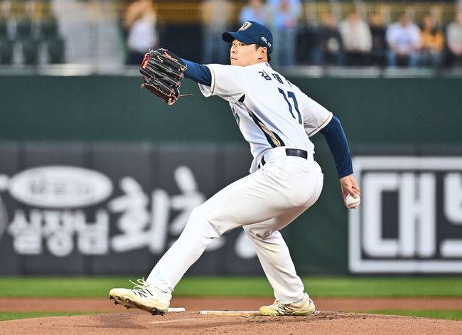 [OSEN=부산, 이석우 기자] NC 다이노스 김태경 072 2025.04.11 / foto0307@osen.co.kr