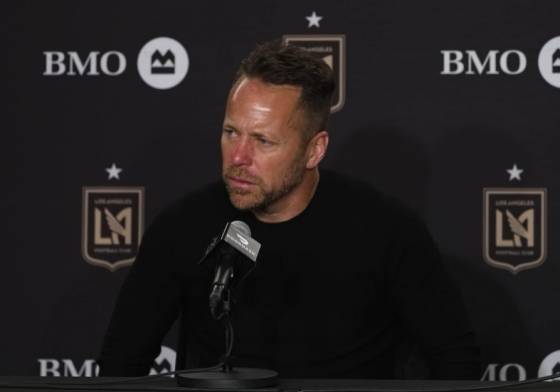 마크 도스 산토스 감독 기자회견 중. /사진=LAFC 제공 영상 갈무리