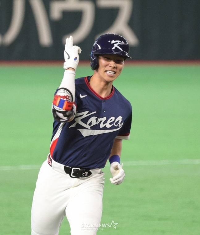 지난 7일 WBC 일본전에서 홈런을 쏘아올린 김혜성. /사진=강영조 선임기자