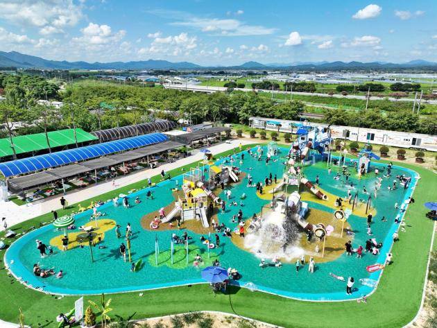 곡성 섬진강기차마을 어린이 물놀이장. <광주일보 자료사진>