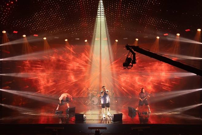 대구 출신 헤비메탈 밴드 로스 오브 인펙션이 2021년에 이어 2026년 한국대중음악상 최우수 헤비니스 음반 후보에 올라 화제가 됐다. 사진은 지난해 6월 한국콘텐츠진흥원 코카(KOCCA) 뮤직 오픈스튜디오에서 진행한 라이브 영상 촬영 모습. <본인 제공>