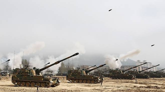 K9 자주포.(연합뉴스)