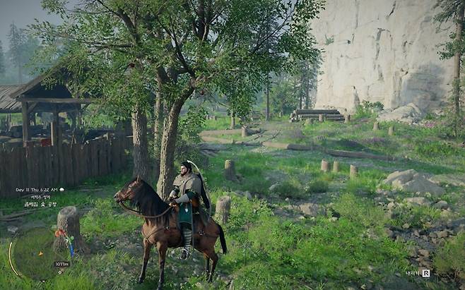 '붉은사막' 말은 오래 달리면 체력이 떨어져 탈진하고 달리지 못하며 스스로 회복하지 못했다. / 게임 화면 갈무리