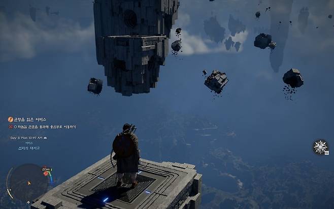 기자는 게임 초반부 섭리의 대서고 건물로 들어가는 과정에서 만난 퍼즐을 공략하느라 시간을 보냈다. / 게임 화면 갈무리