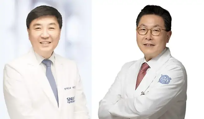 서울대병원 산부인과 박중신 교수(왼쪽)와 분당서울대병원 재활의학과 백남종 교수. 사진=서울대병원