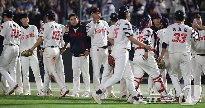 시범경기 1위를 달성한 롯데 자이언츠. ⓒ 뉴스1 윤일지 기자