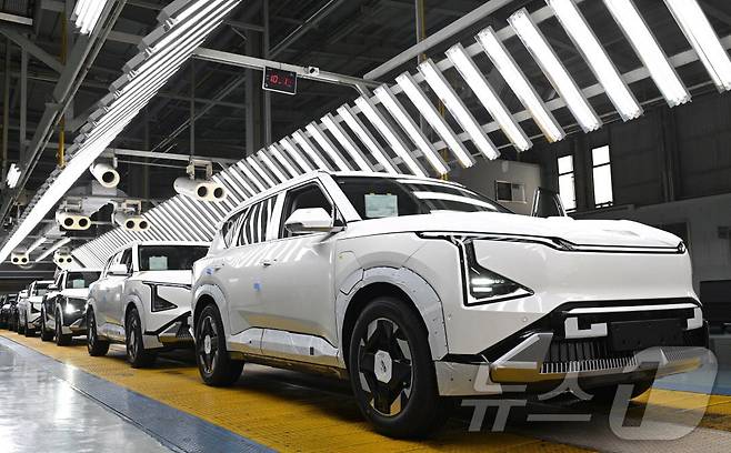 기아 오토랜드 광주 1공장 EV5 생산라인,(기아 제공, 재배포 및 DB 금지)