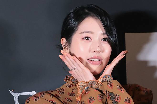 배우 장다아가 24일 오후 서울 용산구 CGV아이파크몰에서 열린 영화 ‘살목지’(감독 이상민) 언론배급시사회 및 기자간담회에서 포즈를 취하고 있다. /뉴스1