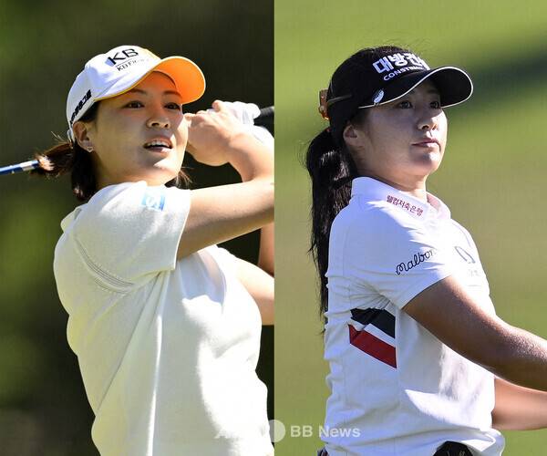 2026년 미국여자프로골프(LPGA) 투어 포티넷 파운더스컵에 출전한 전인지, 이정은6 프로. 사진제공=ⓒAFPBBNews = News1 (사진을 무단으로 사용하지 마십시오.)