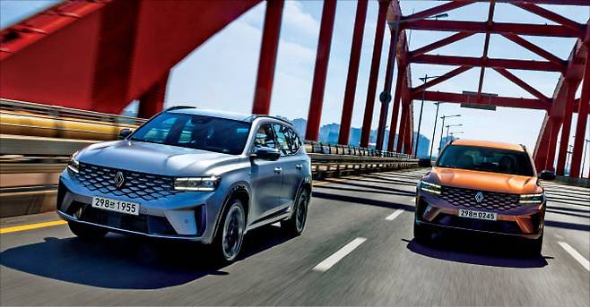 르노 그랑 콜레오스 주행 모습. 르노코리아 제공