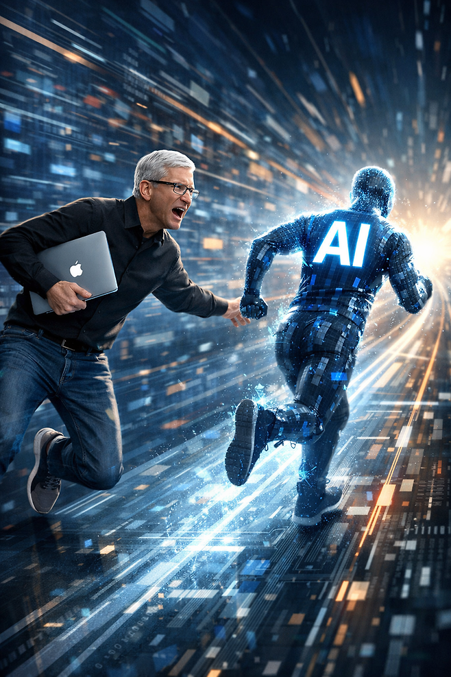 애플, 6월 WWDC서 AI 반격 승부수 띄운다 [그림=챗GPT]