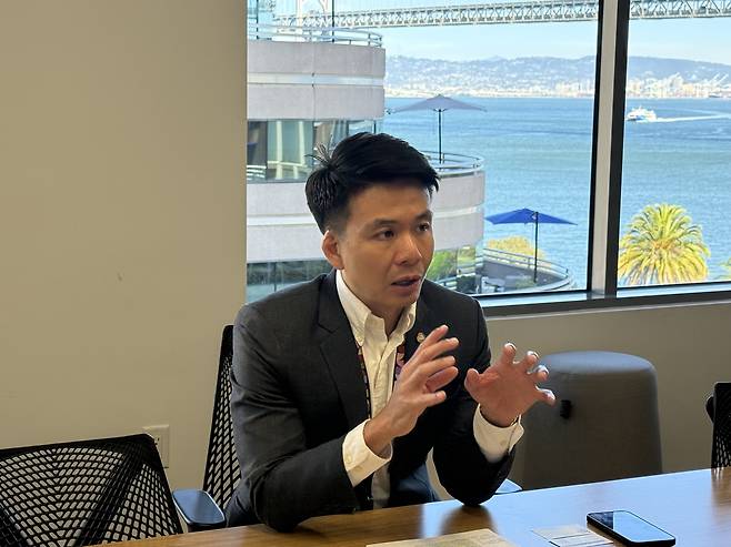 이하오 림 구글위협정보그룹(GTIG) 일본·아시아태평양 수석 어드바이저가 23일(현지 시간) 미국 샌프란시스코 사무실에서 인터뷰하고 있다. 사진 제공=구글 클라우드