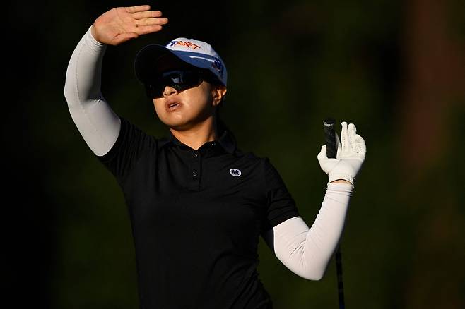 티샷을 날린 후 공을 확인하고 있는 김세영. 사진 제공=AFP연합뉴스