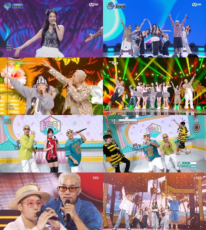 Mnet ‘엠카운트다운’, KBS2 ‘뮤직뱅크’, MBC ‘쇼! 음악중심’, SBS ‘인기가요’ 방송 캡처