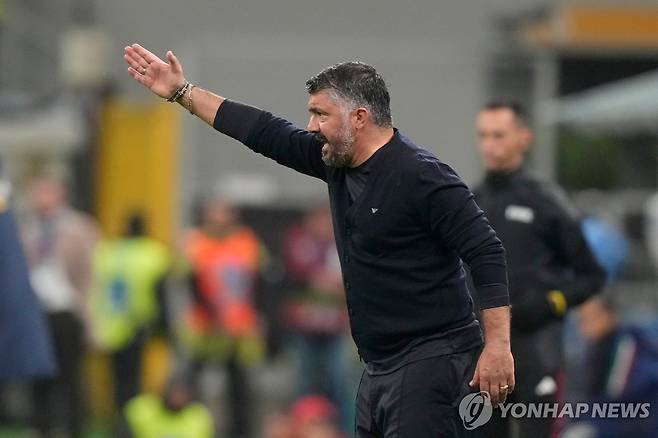경기 지휘하는 가투소 감독. [AP=연합뉴스 자료사진]