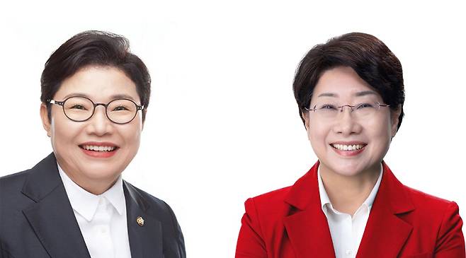 이철우 예비후보 캠프에 합류한 임이자 의원(사진 왼쪽)과 이달희 의원(사진 오른쪽). /이철우 예비후보 제공