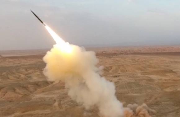 이란 이슬람혁명수비대의 미사일 발사 훈련. [사진=EPA/연합뉴스]