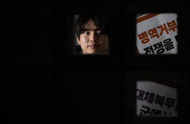 Kim Min-hyung poses for a photograph after an interview with The Korea Herald at the Korea Vietnam Peace Foundation in Seoul. (Lee Sang-seob/The Korea Herald).