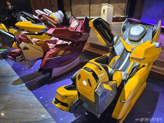 바디프랜드의 웨어러블 AI 헬스케어로봇 '733'. /사진=이병권 기자 bk223@