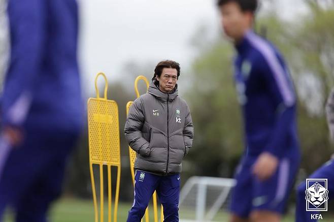 [서울=뉴시스]홍명보 한국 축구 대표팀 감독. (사진=대한축구협회 제공)