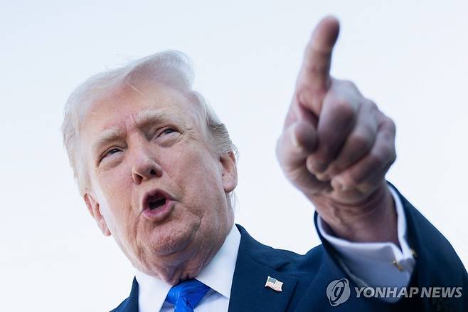 트럼프 대통령 [AFP 연합뉴스. 재판매 및 DB 금지]