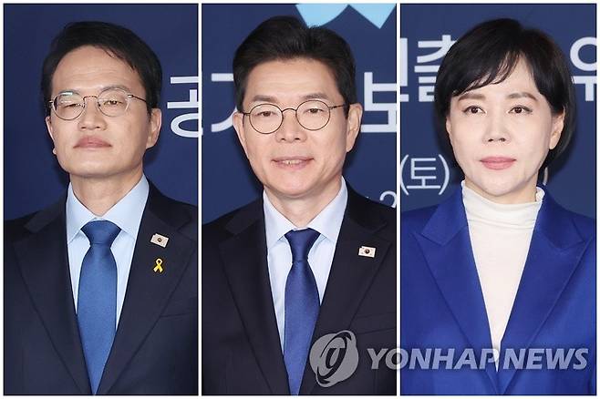 박주민·정원오·전현희 더불어민주당 서울시장 본경선 후보 [촬영 배재만]