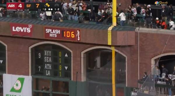 오라클파크 우측 펜스. ⓒNBC스포츠