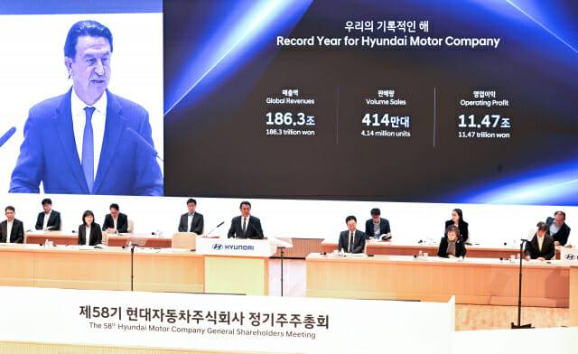 현대자동차 제58기 주주총회 (사진=현대자동차)