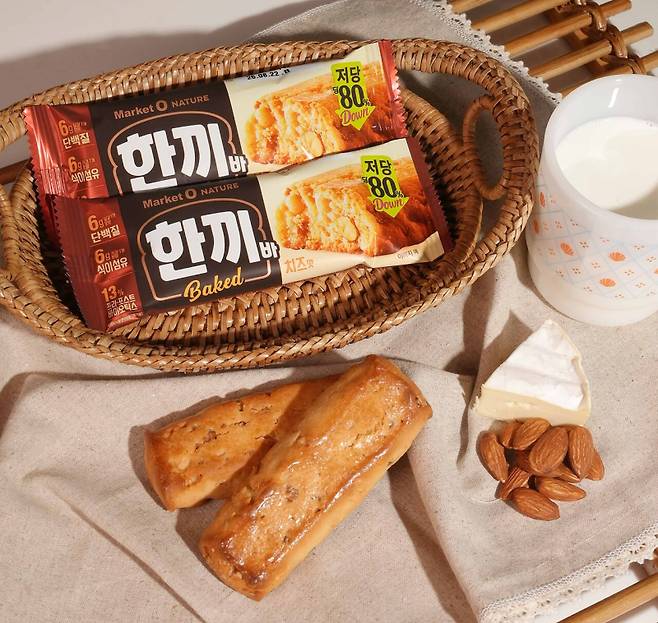 ‘마켓오네이처 한끼바 치즈맛’. 오리온 제공&nbsp;
