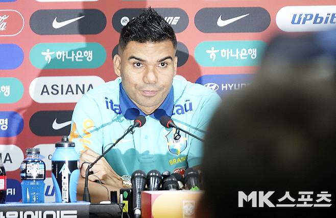 브라질 축구 대표팀 주장 카세미루. 사진=이근승 기자