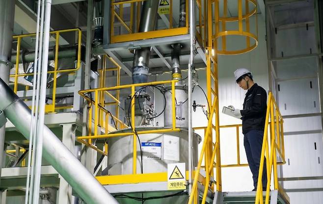 에코프로비엠 양극재 공장 내부 모습/사진=에코프로비엠