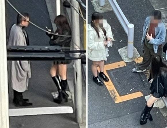 도쿄 신주쿠 가부키초 오쿠보공원 근처에서 성매매에 나선 일본 여성들. SCMP