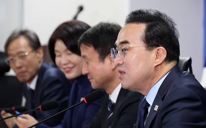 박홍근 기획예산처 장관이 26일 국회에서 열린 ‘2026년 추가경정예산안 당정 협의’에서 발언하고 있다. 연합뉴스