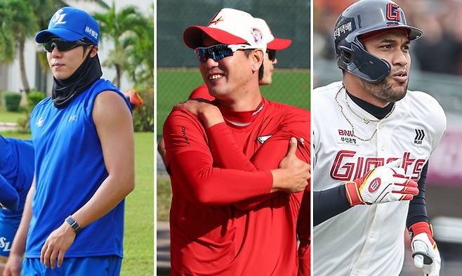 삼성 원태인·SSG 김광현·롯데 레이예스(왼쪽부터) 각 구단 제공