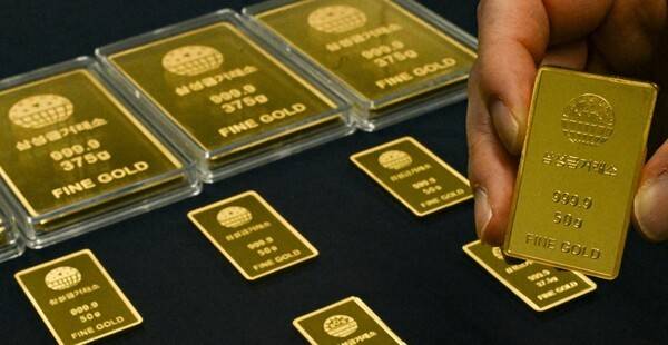 인플레이션 우려가 커지고 미국 국채 금리가 상승하면서 금값이 하락했다. [출처=삼성금거래소]