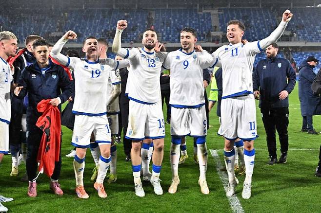 코소보 축구 대표팀. 사진=AFPBB NEWS