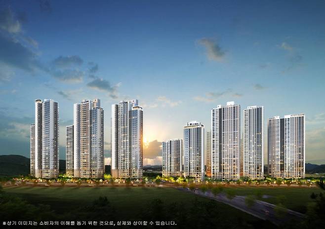 도안자이 센텀리체 통합투시도(사진=GS건설)