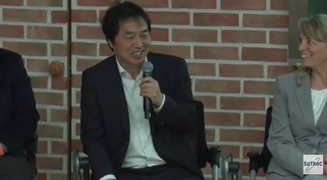 윤학순 스페이스린텍 대표. 한국과학기술원인공위성연구소 유튜브 캡처