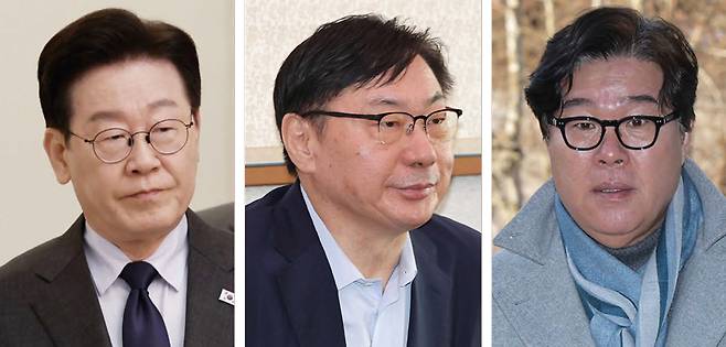 이재명 대통령, 이화영 전 경기도 평화부지사, 김성태 전 쌍방울그룹 회장 ⓒ연합뉴스