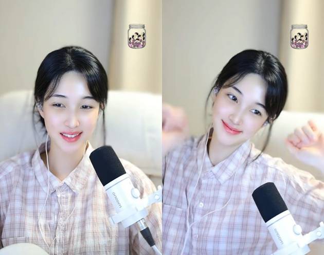 /사진=율희 틱톡 라이브