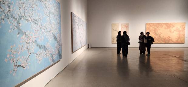 광양매화축제 이후 전남도립미술관에서 진행 중인 '직헌 허달재, 삶을 품다' 전시 현장. 광양시 제공