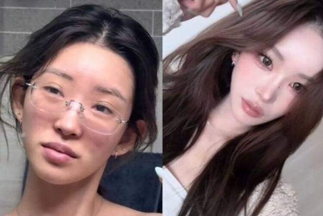 故 최진실 딸이자 인플루언서 최준희가 화장 전후 모습을 공개했다. 사진=최준희 인스타그램