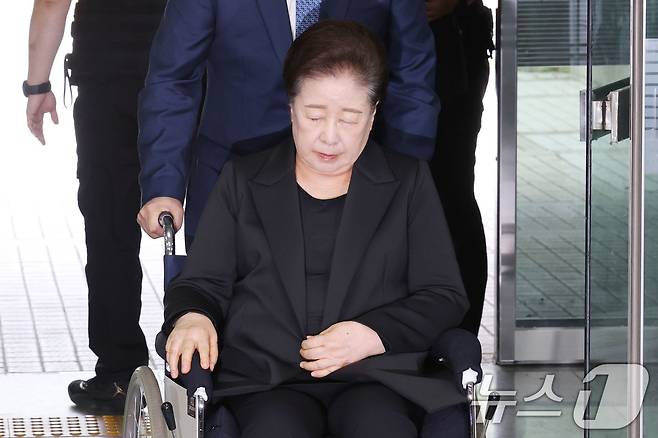 한학자 세계평화통일가정연합(통일교) 총재. 2025.9.22 ⓒ 뉴스1 이광호 기자