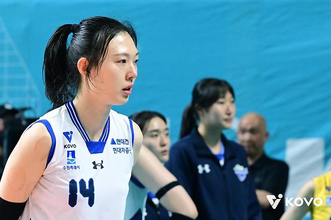GS칼텍스와 PO 2차전으로 선수 생활 마감한 양효진 [한국배구연맹 제공. 재판매 및 DB 금지]