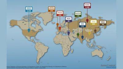 전 세계 핵보유국 현황. 미국 군비통제협회 홈페이지
