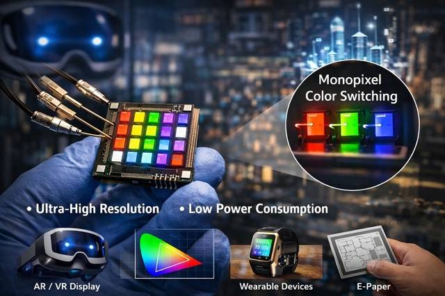 저전력 반사형 모노픽셀(r-GT)을 AI로 생성한 이미지. KAIST 제공.