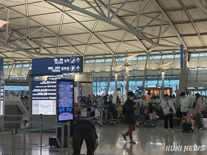 지난 20일 인천국제공항 제1여객터미널 출국장. 심하연 기자