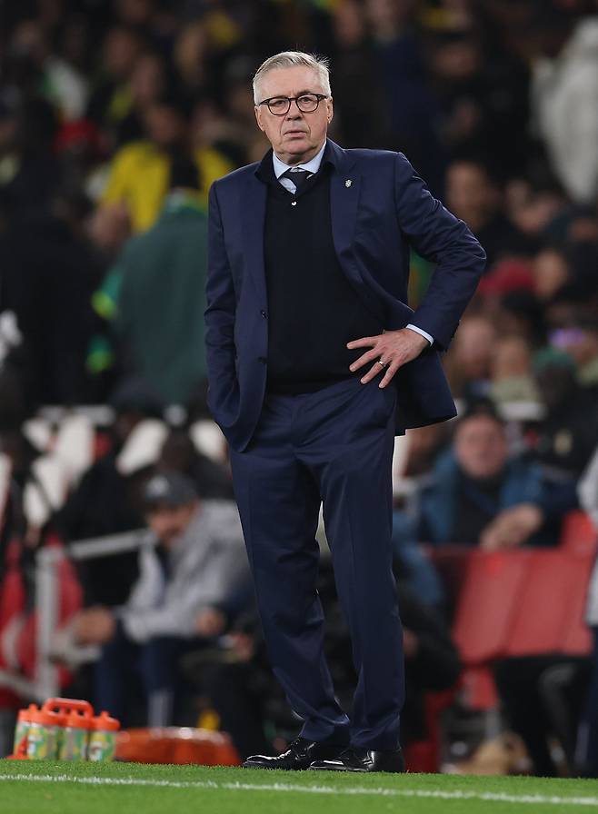 카를로 안첼로티 브라질 축구 국가대표팀 감독. GETTYIMAGES