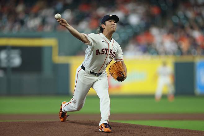 HOUSTON, TEXAS - MARCH 29: Tatsuya Imai #45 of the Houston Astros pitches in the first inning of his MLB debut against the Los Angeles Angels at Daikin Park on March 29, 2026 in Houston, Texas.   Tim Warner/Getty Images/AFP (Photo by Tim Warner / GETTY IMAGES NORTH AMERICA / Getty Images via AFP)







<저작권자(c) 연합뉴스, 무단 전재-재배포, AI 학습 및 활용 금지>